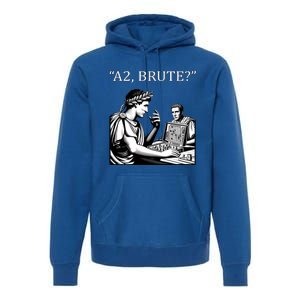 Caesar And Brutus Board Game Meme Funny History Gift Premium Hoodie