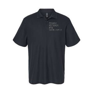 Cigars and Bourbon Good Times Drinking Smoking Softstyle Adult Sport Polo