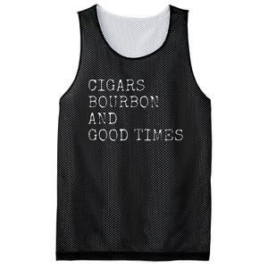 Cigars and Bourbon Good Times Drinking Smoking Mesh Reversible Basketball Jersey Tank