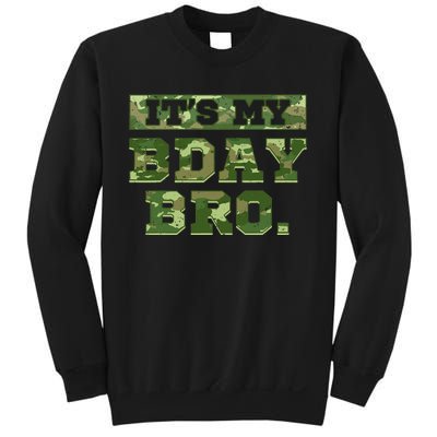 Camouflage Army Birthday Military Bday Camo Celebration Sweatshirt