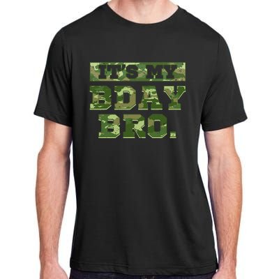 Camouflage Army Birthday Military Bday Camo Celebration Adult ChromaSoft Performance T-Shirt