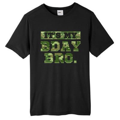 Camouflage Army Birthday Military Bday Camo Celebration Tall Fusion ChromaSoft Performance T-Shirt