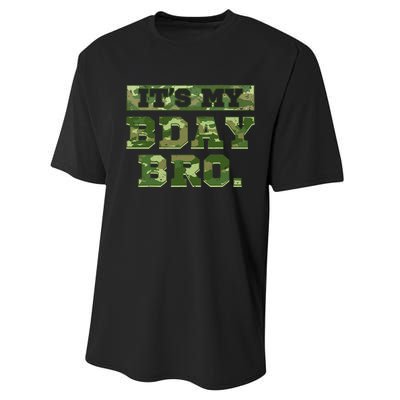 Camouflage Army Birthday Military Bday Camo Celebration Performance Sprint T-Shirt