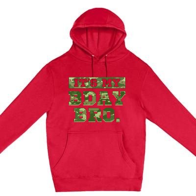 Camouflage Army Birthday Military Bday Camo Celebration Premium Pullover Hoodie