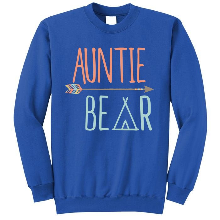 Cute Auntie Bear Meaningful Gift New Aunt Meaningful Gift Tall Sweatshirt