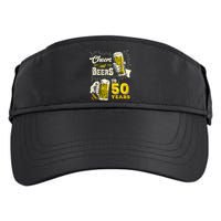 Cheers And Beers To 50 Years Old Beer 50th Birthday Beer Adult Drive Performance Visor
