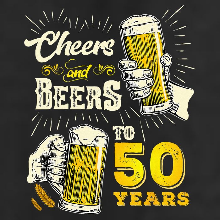 Cheers And Beers To 50 Years Old Beer 50th Birthday Beer Adult Drive Performance Visor