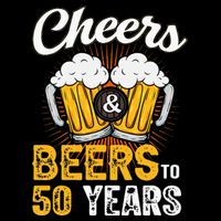 Cheers And Beers To 50 Years Happy Birthday Sustainable Bucket Hat