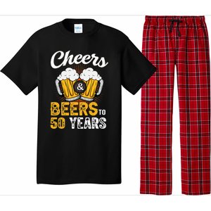 Cheers And Beers To 50 Years Happy Birthday Pajama Set