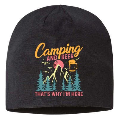 Camping And Beer T Sustainable Beanie