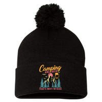 Camping And Beer T Pom Pom 12in Knit Beanie