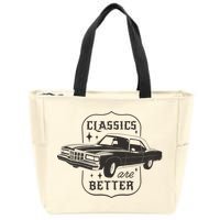 Classics Are Better Vintage Car Gift Zip Tote Bag