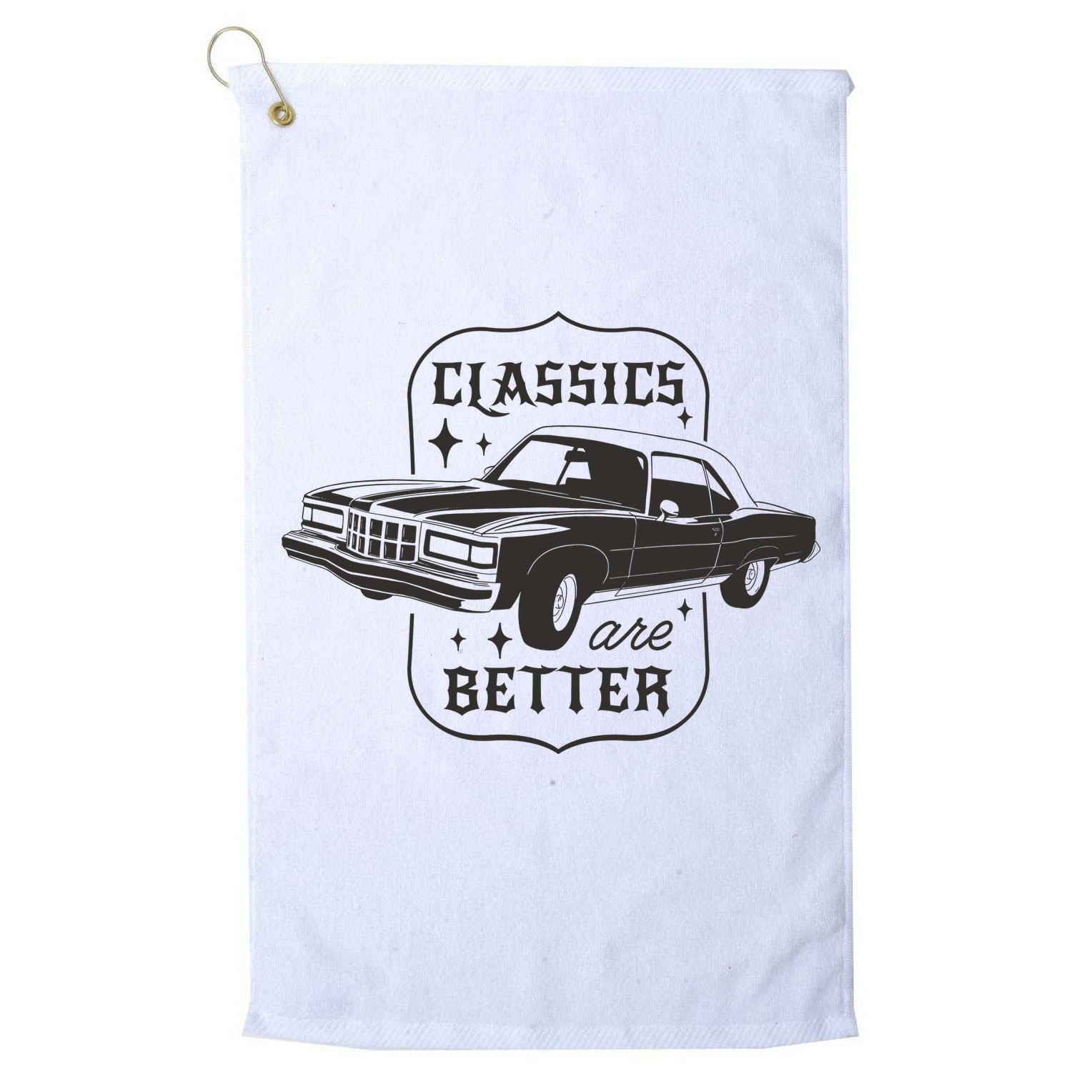 Classics Are Better Vintage Car Gift Golf Towel