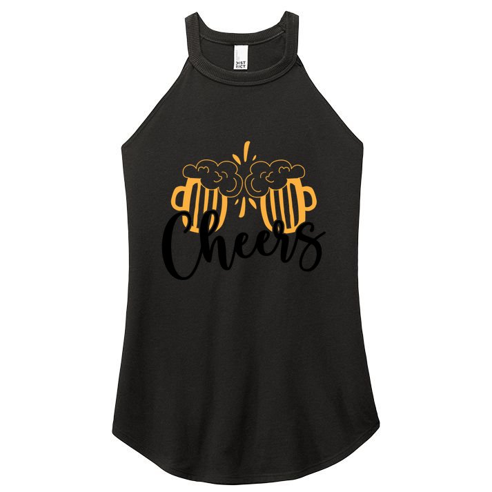 Cheers And Beer Craft Beer Lover National Beer Day Gift Women's Perfect Tri Rocker Tank