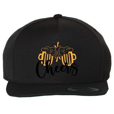 Cheers And Beer Craft Beer Lover National Beer Day Gift Wool Snapback Cap