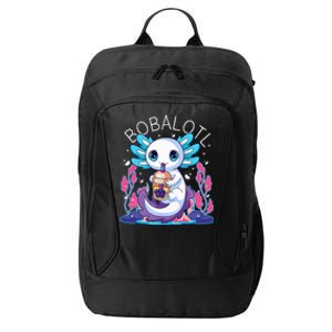 Cute Axolotl Bobalotl Bubble Tea Boba Milk Lover City Backpack