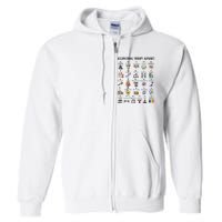 Cute Artwork Bunny Wearing Glasses Leopard Happy Easter Day Full Zip Hoodie