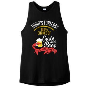 Crabs And Beer Chesapeake Blue Crab Shirts Crabbing Men Women Ladies PosiCharge Tri-Blend Wicking Tank