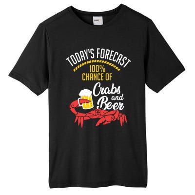 Crabs And Beer Chesapeake Blue Crab Shirts Crabbing Men Women Tall Fusion ChromaSoft Performance T-Shirt