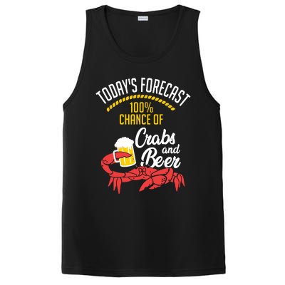 Crabs And Beer Chesapeake Blue Crab Shirts Crabbing Men Women PosiCharge Competitor Tank