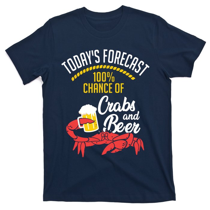 Crabs And Beer Chesapeake Blue Crab Shirts Crabbing Men Women T-Shirt