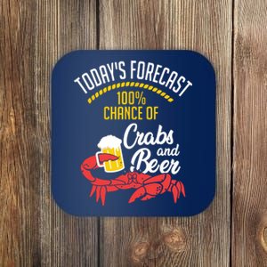 Crabs And Beer Chesapeake Blue Crab Shirts Crabbing Men Women Coaster