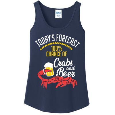 Crabs And Beer Chesapeake Blue Crab Shirts Crabbing Men Women Ladies Essential Tank