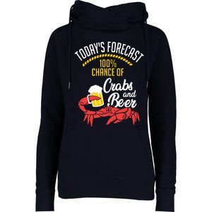 Crabs And Beer Chesapeake Blue Crab Shirts Crabbing Men Women Womens Funnel Neck Pullover Hood