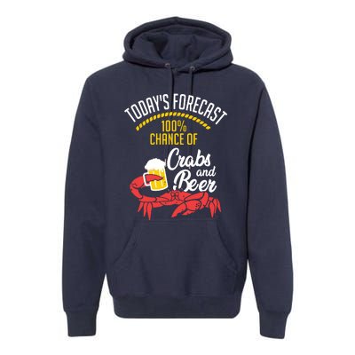 Crabs And Beer Chesapeake Blue Crab Shirts Crabbing Men Women Premium Hoodie