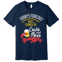 Crabs And Beer Chesapeake Blue Crab Shirts Crabbing Men Women Premium T-Shirt