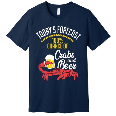 Crabs And Beer Chesapeake Blue Crab Shirts Crabbing Men Women Premium T-Shirt