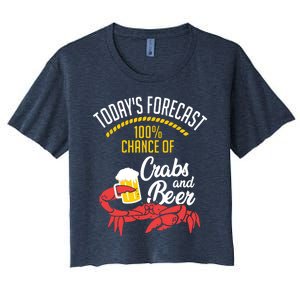 Crabs And Beer Chesapeake Blue Crab Shirts Crabbing Men Women Women's Crop Top Tee