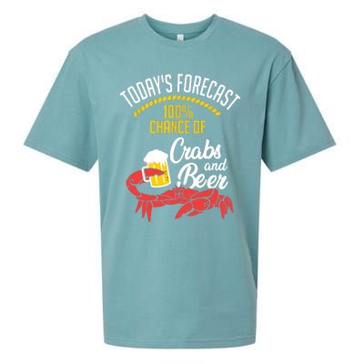 Crabs And Beer Chesapeake Blue Crab Shirts Crabbing Men Women Sueded Cloud Jersey T-Shirt