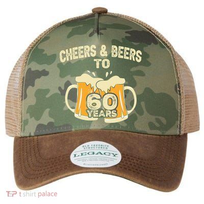 Cheers And Beers To 60 Years Old Birthday 60th Birthday Legacy Tie Dye Trucker Hat