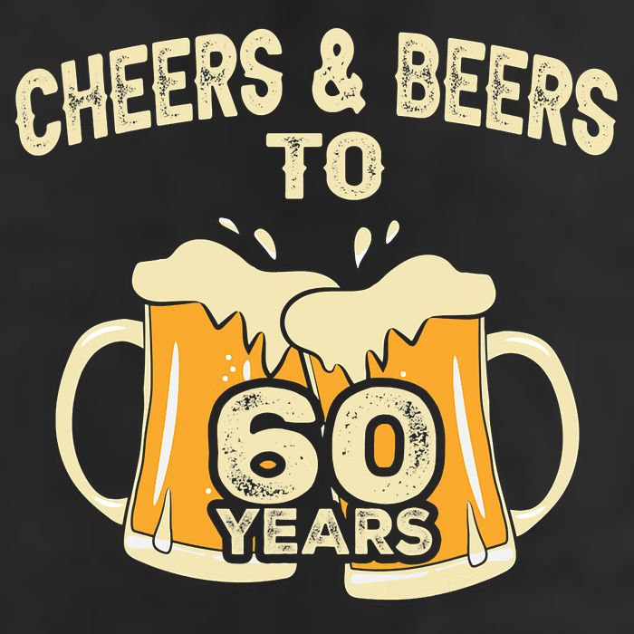 Cheers And Beers To 60 Years Old Birthday 60th Birthday 7 Panel Mesh Trucker Snapback Hat