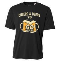 Cheers And Beers To 60 Years Old Birthday 60th Birthday Cooling Performance Crew T-Shirt