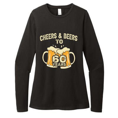 Cheers And Beers To 60 Years Old Birthday 60th Birthday Womens CVC Long Sleeve Shirt