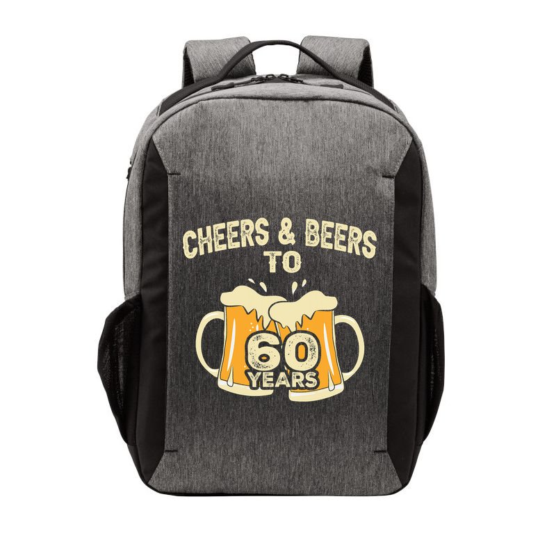 Cheers And Beers To 60 Years Old Birthday 60th Birthday Vector Backpack