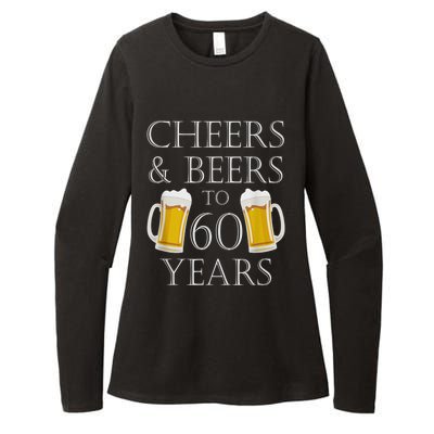 Cheers and Beers to 60 Years - 60th Birthday Gift Womens CVC Long Sleeve Shirt