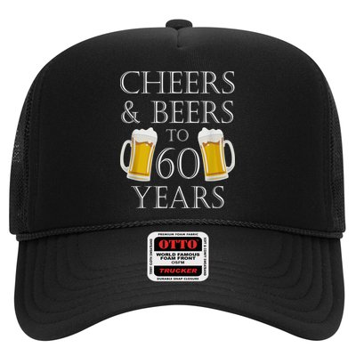 Cheers and Beers to 60 Years - 60th Birthday Gift Trucker Hat