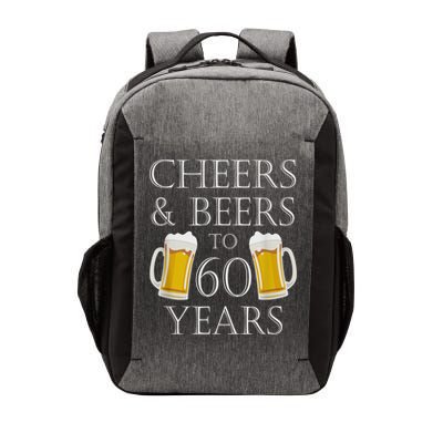 Cheers and Beers to 60 Years - 60th Birthday Gift Vector Backpack