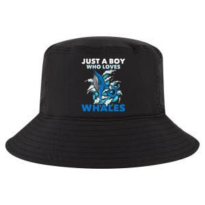 CJust A Boy Who Loves Whales Marine Biologist Whale Lover Cool Comfort Performance Bucket Hat