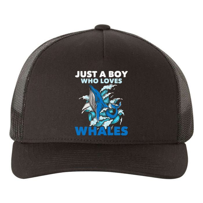 CJust A Boy Who Loves Whales Marine Biologist Whale Lover Yupoong Adult 5-Panel Trucker Hat