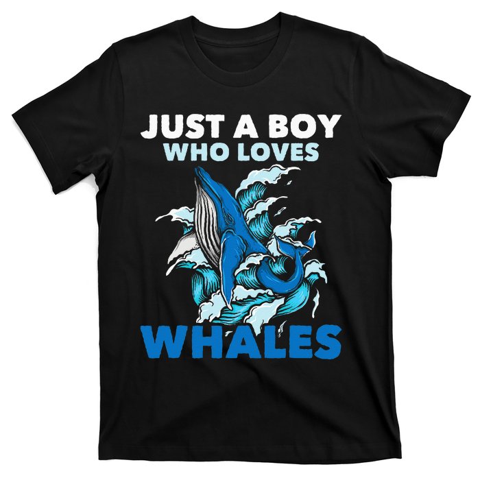 CJust A Boy Who Loves Whales Marine Biologist Whale Lover T-Shirt