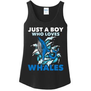 CJust A Boy Who Loves Whales Marine Biologist Whale Lover Ladies Essential Tank