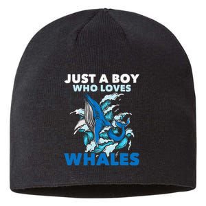 CJust A Boy Who Loves Whales Marine Biologist Whale Lover Sustainable Beanie