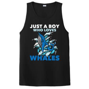 CJust A Boy Who Loves Whales Marine Biologist Whale Lover PosiCharge Competitor Tank