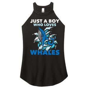 CJust A Boy Who Loves Whales Marine Biologist Whale Lover Women's Perfect Tri Rocker Tank