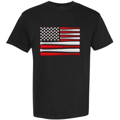 Classic American Baseball Flag Vintage Baseball Flag Garment-Dyed Heavyweight T-Shirt