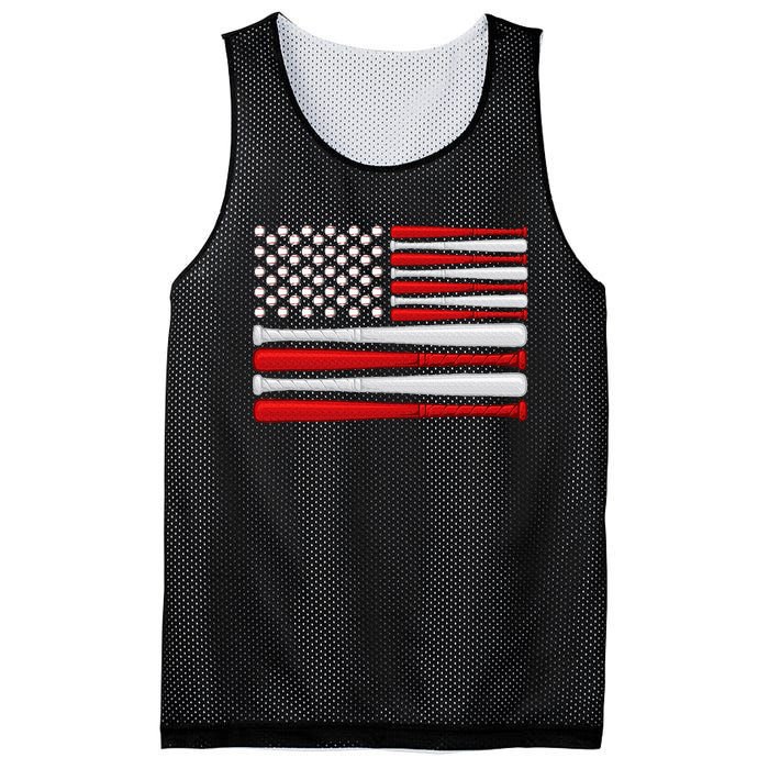 Classic American Baseball Flag Vintage Baseball Flag Mesh Reversible Basketball Jersey Tank